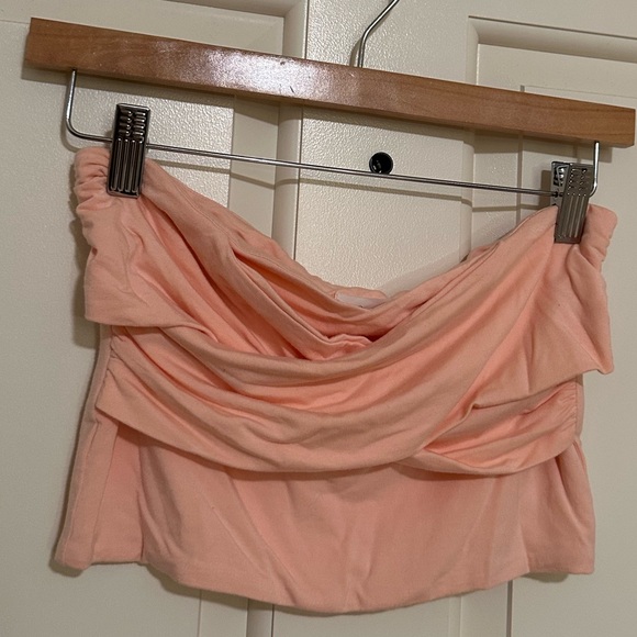 Lovers and Friends Pink Joel Strapless Crop Top Size Small (New Without Tags) - Picture 2 of 6
